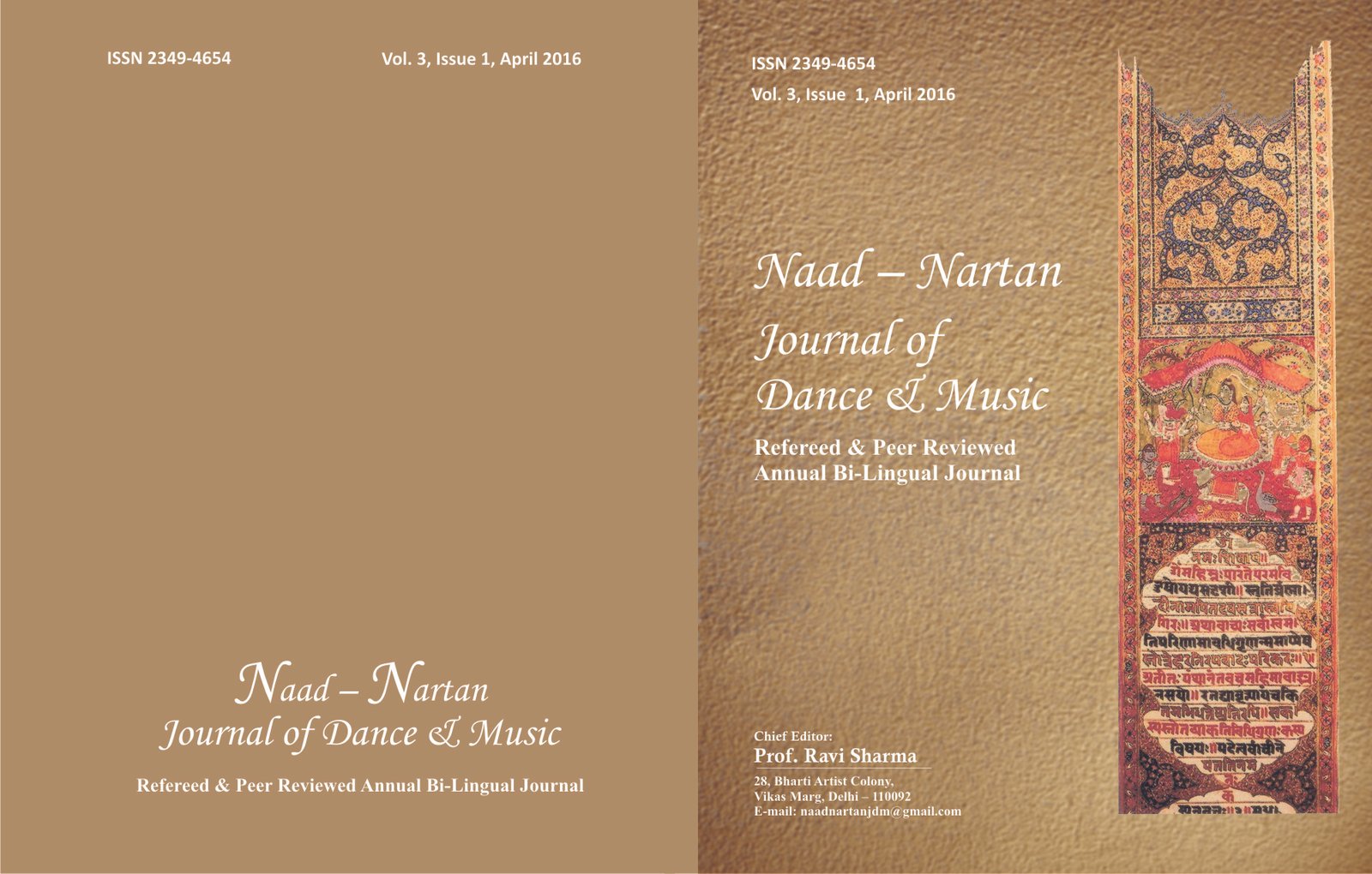 Volume 3 Issue 1 | 2016 | Naad – Nartan Journal of Dance and Music